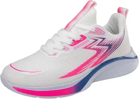 Womens Slip On Sneakers Gym Arch Support Breathable Lightweight Comfort Tennis Walking Trainer Lace Up Low Top Shoes