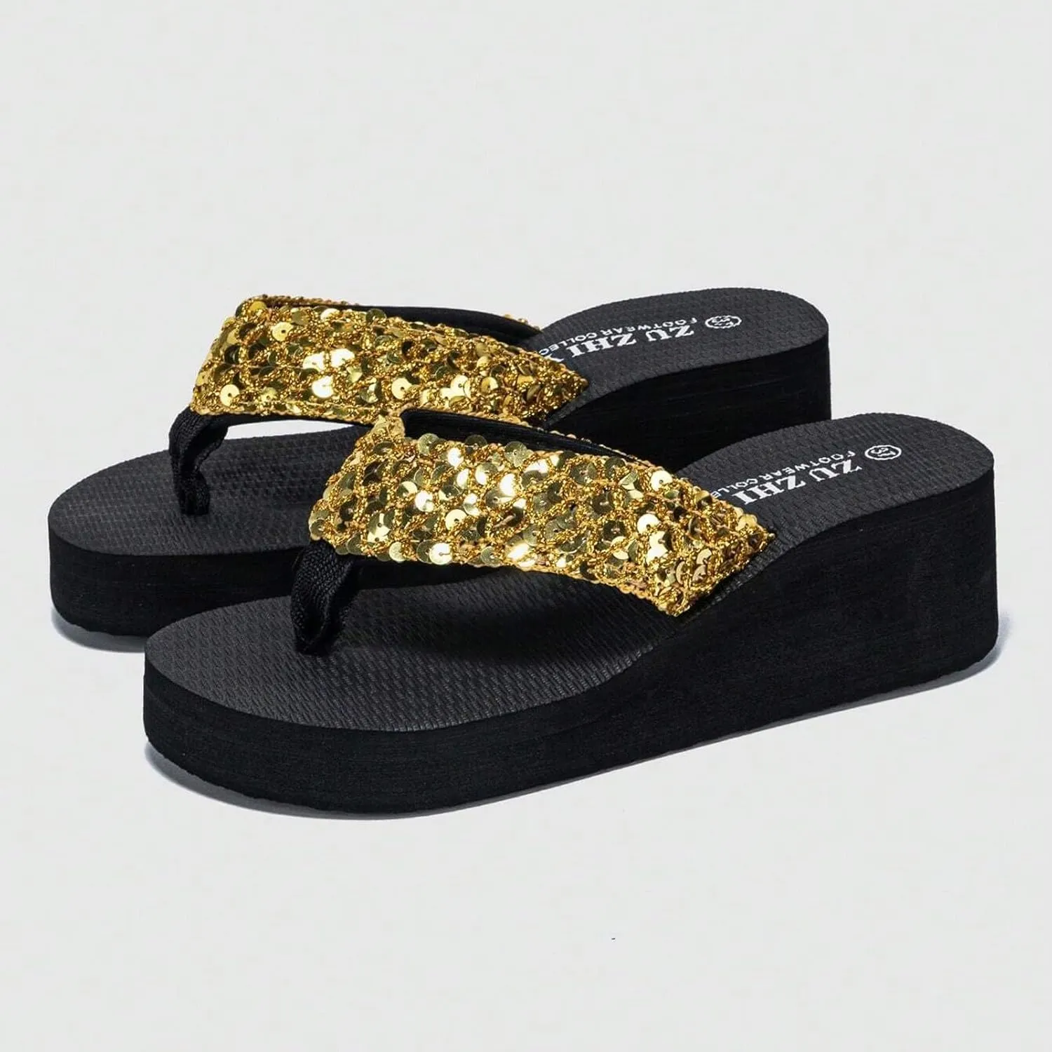 Women's Summer Fashion Flip-Flops Comfortable Beach Sandals Slip On Thong Sandals Breathable Slip On Slippers