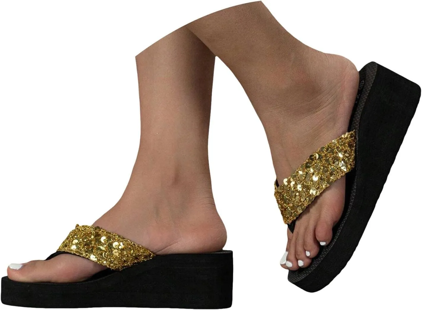 Women's Summer Fashion Flip-Flops Comfortable Beach Sandals Slip On Thong Sandals Breathable Slip On Slippers